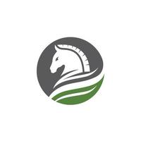 icono de vector de plantilla de logotipo de caballo