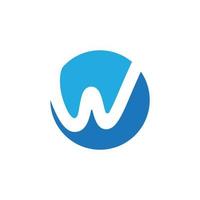 W Letter Logo Template vector