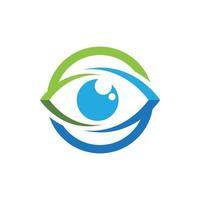 diseño de logotipo de vector de cuidado de los ojos