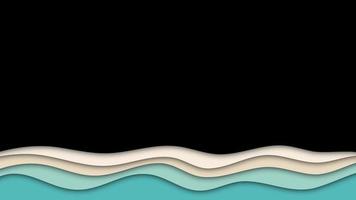 Abstract background papercut gradient wave simple modern elegant premium photo