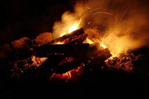 Fire Pit Burning photo