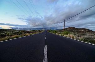 Scenic road view photo