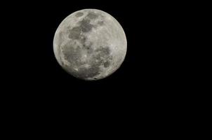 vista de primer plano de la luna foto