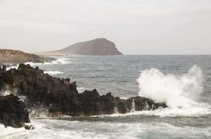 vista panorámica al mar foto