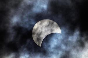 Close-up view of the moon photo