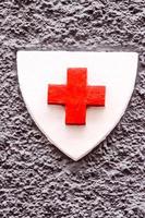 Medical red cross symbol photo