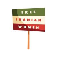 freen iranian women in banner vector