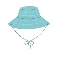 accesorio sombrero de turista azul vector