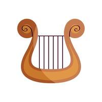 harp musical instrument vector