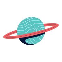 saturn planet space outer vector