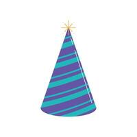 striped party hat vector