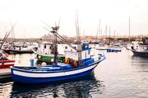 Beautiful view with a boat photo