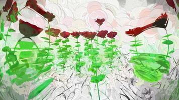 Abstract Flowers Botanical Digital Illustration photo