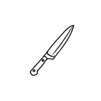 cuchillo de acero plantilla de icono de cuchillo de acero. ilustración vectorial de acciones. vector