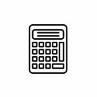calculator isolated on white. Calculator icon template. Stock vector illustration.