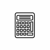 calculator isolated on white. Calculator icon template. Stock vector illustration.