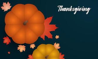 Thanksgiving day banner. Thanksgiving Day, festive dinner concept. Vector illustration for postcard, banner, card, poster, background.