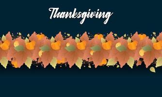 Thanksgiving day banner. Thanksgiving Day, festive dinner concept. Vector illustration for postcard, banner, card, poster, background.