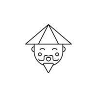 the Chinese New Year theme icon is suitable for additional ornaments vector