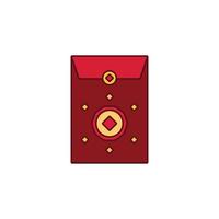 the Chinese New Year theme icon is suitable for additional ornaments vector