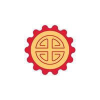 the Chinese New Year theme icon is suitable for additional ornaments vector