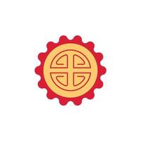 the Chinese New Year theme icon is suitable for additional ornaments vector