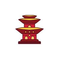 the Chinese New Year theme icon is suitable for additional ornaments vector