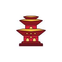 the Chinese New Year theme icon is suitable for additional ornaments vector