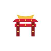 the Chinese New Year theme icon is suitable for additional ornaments vector