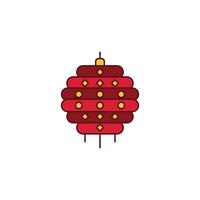 el ícono del tema del año nuevo chino es adecuado para adornos adicionales vector