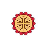 the Chinese New Year theme icon is suitable for additional ornaments vector