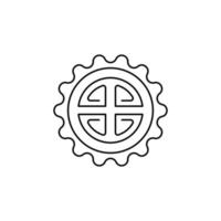 the Chinese New Year theme icon is suitable for additional ornaments vector