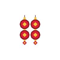 the Chinese New Year theme icon is suitable for additional ornaments vector