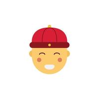 the Chinese New Year theme icon is suitable for additional ornaments vector
