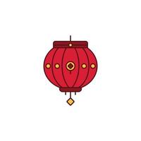 the Chinese New Year theme icon is suitable for additional ornaments vector