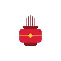 the Chinese New Year theme icon is suitable for additional ornaments vector