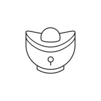 the Chinese New Year theme icon is suitable for additional ornaments vector