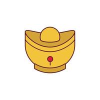 the Chinese New Year theme icon is suitable for additional ornaments vector