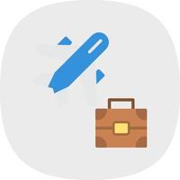 Business Trip Vector Icon Design