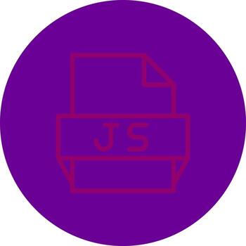 Js File Format Icon vector