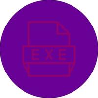 Exe File Format Icon vector