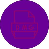 icono de formato de archivo dmg vector