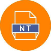 Nt File Format Icon vector