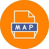 Map File Format Icon vector