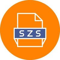 Szs File Format Icon vector