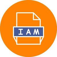 Iam File Format Icon vector