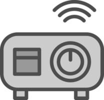 Video Projector Vector Icon Design