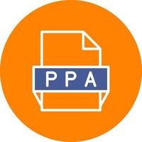 Ppa File Format Icon vector