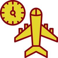 diseño de icono de vector de tiempos de vuelo