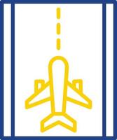 Runway Vector Icon Design